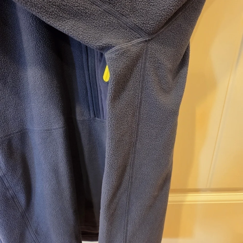 The North Face 1/4 Zip Pullover Fleece Jacket Mens Navy Flash Dry Hike Large